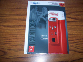 Coca Cola Soda Vending Machine Flyer Original Promo Art Print Sheet Germany - £15.75 GBP