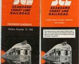 2 Seaboard Coast Line Railroad Passenger Schedules 1968 1971 - $18.81
