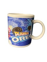 Planet Oreo Cookie Mug Cup Nabisco Stoneware Astronaut Fun Facts Colorful - $8.54