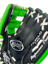 Black Green Rawlings 9” Baseball Softball Glove PL90LG Girls Basket Web RHT - $176.09 MXN