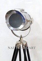 NauticalMart Nautical Designer Search Light Spotlight Wooden Tripod Floor Lamp - £100.01 GBP