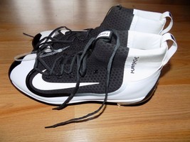 Men's Size 14 Nike Huarache Black White Metal Baseball Cleats Shoes New NWD - $30.00