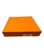 HERMES Orange Gift Box Empty 14&quot; x 14” x 2” Mosaique Plate Storage Foam ... - $65.44