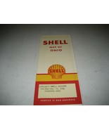 Vintage Shell Ohio Road Map !940s-1950s - €12,89 EUR