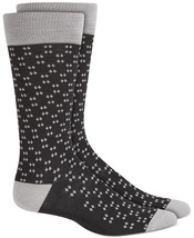 Mens Dress Socks Micro Diamond Dot Black Alfani Alfatech 1 Pair $10 - NWT - £2.83 GBP