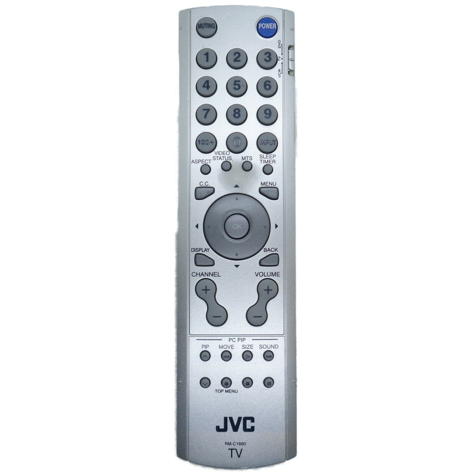 JVC RM-C1880 Factory Original TV Remote LT-17X576, LT-23X576, See Notes & Photos - $10.19