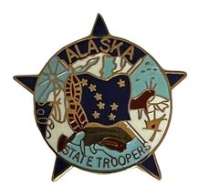 Alaska State Troopers Patch Hat Cap Lapel Pin POP-002 (12) - £23.88 GBP