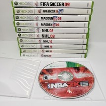 Xbox 360 Sports Game Lot Bundle 11 Games Tested Madden NHL NBA2K FIFA - £29.60 GBP