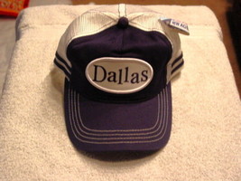 DALLAS BASEBALL CAP HAT ( MESH BACK ) DARK BLUE - £9.06 GBP