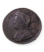1737 Großbritannien 1/2 Penny Münze IN Sehr Fein + Zustand Km #566 - $2,654.72 MXN