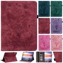 Flip Leather Wallet Case Cover For Samsung Galaxy Tab S7FE S8 S9 Plus 11 12.4 - £65.18 GBP