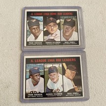 1967 Topps 241 243 1966 AL RBI Home Run Leaders (Robinson, Killebrew, Powell) - £13.32 GBP