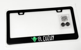 Green El Cucuy Racing Boogeyman Monster Black Metal License Plate Frame Tag - £18.23 GBP