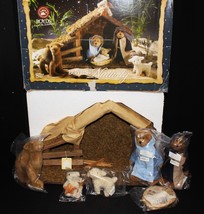 Boyds 8-Piece Nativity Set Plush Bears, Camel, Lamb &amp; Creche New in Box w/ Tags - £98.20 GBP