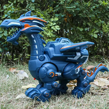 Simulation Fire Mechanical Dinoasur Water Spray Cool Light Electric Children  - £21.55 GBP