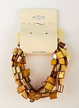 *Marysol Accessories Yellow / Gold Stretchable Bracelet - $4.84