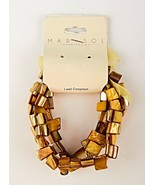 *Marysol Accessories Yellow / Gold Stretchable Bracelet - $4.84