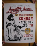Loretta Lynn Affiche Concert Charbon Miner&#39;s Daughter 2016 - €156,45 EUR