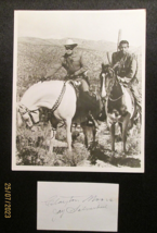 Clayton Moore &amp; Jay Silverheels (Lone Ranger &amp; Tonto) Orig,Sign Autograph Card - £633.08 GBP