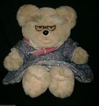 16&quot; VINTAGE 1985 GRAPHICS INTL HEARTLINE TEDDY BEAR STUFFED ANIMAL PLUSH... - £26.07 GBP