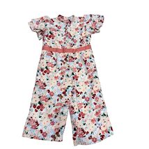 Floral Girls Ruffle Sleeve Jumpsuit By Janie And Jack Size 3 - $27.09 CAD