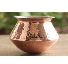 Copper Handi / Degchi With Inside Tin Lining, Cookware &amp; Serveware For H... - £33.13 GBP
