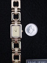 Michel Herbelin Lady&#39;s Watch Gold Chain ETA Swiss 5 Jewel France - £290.91 GBP