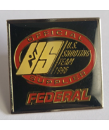 1996 FEDERAL US SHOOTING TEAM OFFICIAL SUPPLIER ADVERTISING LAPEL PIN US... - $34.27 CAD