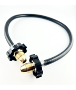 Pigtail Male Pol To Pol Propane LPG BBQ Grill Rubber Hose 84&quot; INCHES 350PSI - $544.72 MXN