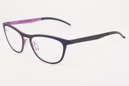 Orgreen MONTPARNASSE 502 Matte Black / Matte Vivid Viola Eyeglasses 52mm - £148.97 GBP