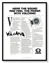 Volcano Loudspeakers Car Stereos Hear the Sound Vintage 1991 Magazine Ad - £7.77 GBP