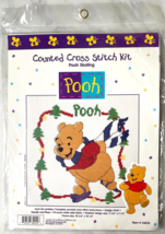 Pooh Ice Skating Disney Counted Cross Stitch Kit - Winnie the Pooh Christmas - £7.43 GBP