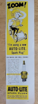 Vintage Ad Auto-Lite Spark Plugs &#39;Zoom! I&#39;m Using Auto-Lite Spark Plug&#39; 1959 - £6.74 GBP