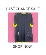 Fila Sport T-Shirt Mens XL Gray Yellow Tee Short Sleeve Activewear Worko... - £7.90 GBP