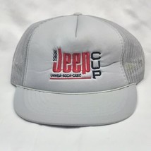 1988 Jeep Cup Snapback Hat Mesh  Trucker Cap Madhatters Embroidered Vint... - $20.06