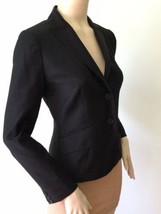 J.CREW 120’s Blazer Womens Wool Jacket/Blazer, Black (Size 2) - £19.89 GBP