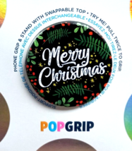 PopSockets PopGrip Phone Grip &amp; Stand with Swappable Top - Merry Christmas - £5.88 GBP