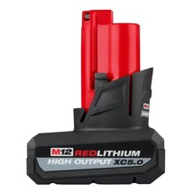 Milwaukee M12 Redlithium High Output Xc5.0 Battery Pack - £158.06 GBP