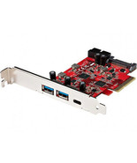 STARTECH.COM PEXUSB312A1C1H 5-PORT USB PCIE CARD 10GBPS 2A/1C/1XIDC - £92.26 GBP