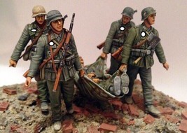 1/35 5pcs Resin Model Kit German Soldiers Infantry WW2 Unpainted A2 - £17.44 GBP