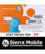 2x AT&amp;T MICRO SIM Card 3FF • GSM 4G LTE • OEM Genuine NEW • WITH TRACKING - £6.18 GBP