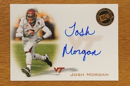 Josh Morgan Autographed Football Card Virginia Tech 2008 Press Pass PPS-JM - £7.39 GBP