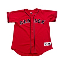 Vintage Y2K Majestic Boston Red Sox Pedro Martinez #45 MLB Red Jersey Me... - $49.99