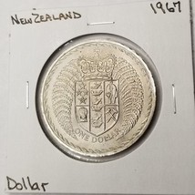 1967 New Zealand 1 Dollar World Coin - Decimalization Commemorative - $6.25