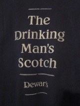 NWOT - DEWAR&#39;S &quot;THE DRINKING MAN&#39;S SCOTCH&quot; Adult Size M Short Sleeve Tee - £15.16 GBP