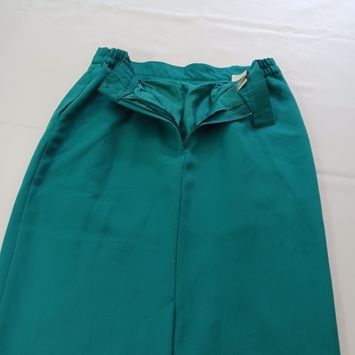 Vintage City Girl By Nancy Bolen Women's Turquoise Back Zip & Slit Skirt Size 14 Item image 12