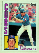 1984 Topps Ryne Sandberg #596 Baseball Card - From Vending Case - $3.99