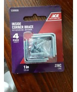 Ace Hardware Inside Corner Brace 1 Inch- Set Of 2, 8 Brackets Total - $4.70 CAD