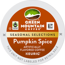 Green Mountain Pumpkin Spice Coffee 24 to 144 K cups Pick Any Size FREE SHIPPING - $23.89+