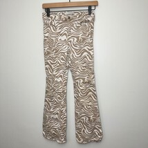 Art Class Girls Medium High Rise Swirl Print Flare Knit Pants Blue Orange NWT image 6